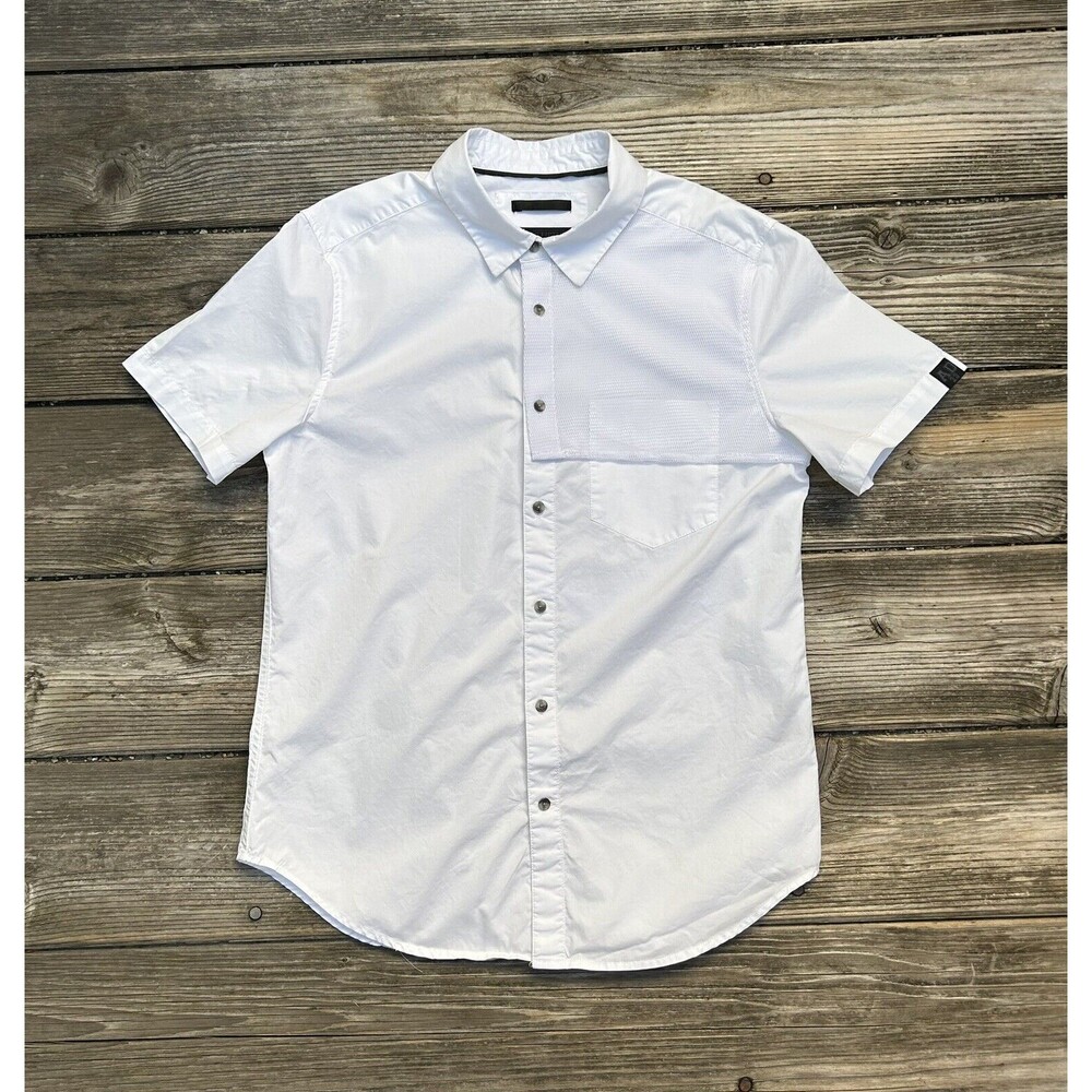 Saks Fifth Avenue x Anthony Davis Lakers Short Sleeve Button-Down Shirt Size M